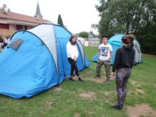 Camping à l'école de Clarens